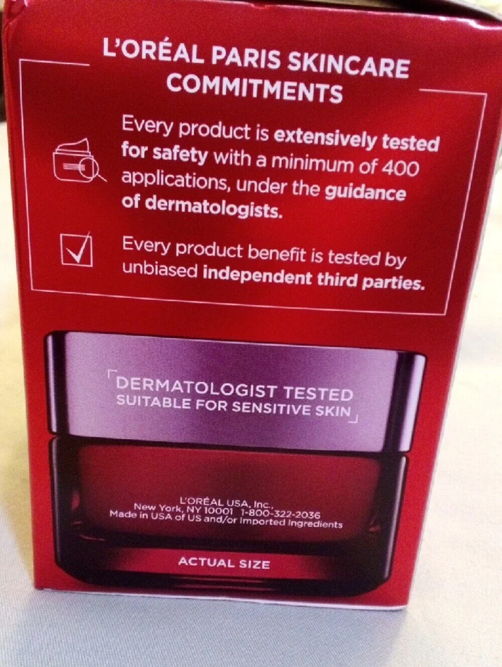 L'Oreal Revitalift Triple Night Moisturizer - Red and Black Packaging